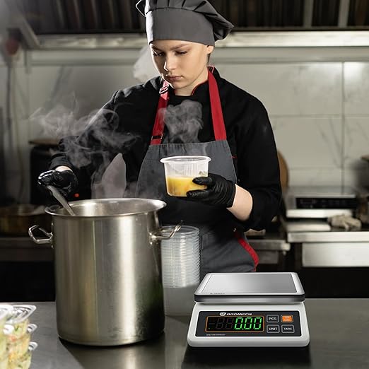 Gram Scale Waterproof Counting Function Weighs Gram, Pound & Kilogram, 13lb Capacity, 0.001lb Increment, Stainless Steel Platform, Perfect for Baker, Pastry Chefs, Homebrewing, Food Production