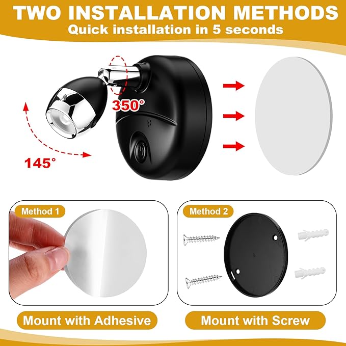 Hortsun 6 Pcs Mini Battery Operated Spotlights with 3 Remote Indoor Plant Wireless LED Spot Lights Rotatable Dimmable Accent Picture Lights for Wall Artwork Painting Display(Black)