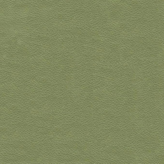HomePop Round Leatherette Storage Ottoman with Lid, Moss Green Large