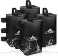 ILLUMINEW 4 Pack Canopy Water Weight Bag, 88 LBSWater Tent Weights Set of 4 Leg Weights for Gazebo, Pop Up Canopy, Canopies, Tent (Black 10L)