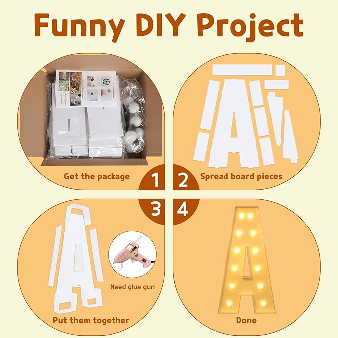 imprsv Light Up Letters, 4FT Marquee Letters for Birthday Wedding Engagement Party Decor, Large Marquee V for Party Decoration Arch Kit Decorations