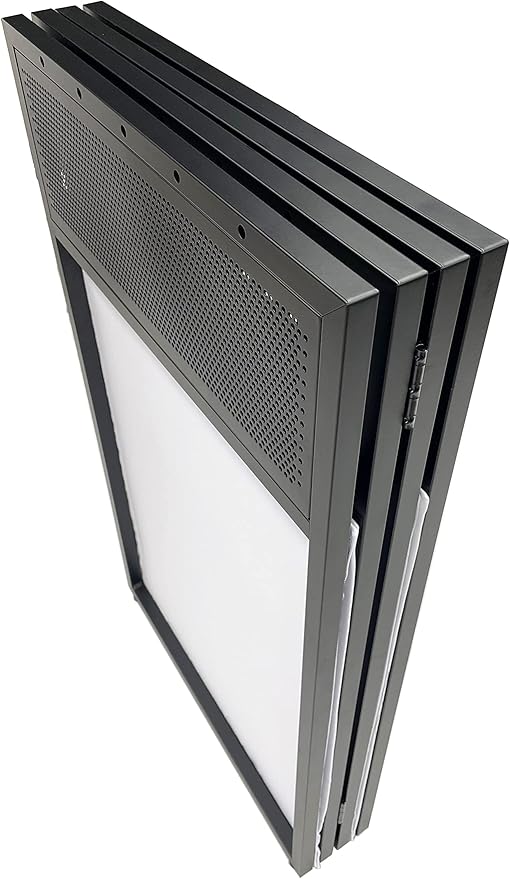 Jumbo 53" Wide DJ Event Facade White/Black Scrim Booth Two Top Corner Table Tops 23"x53" Table! Padded Carrying Case! All Aluminum Build!