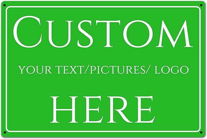 Custom Sign, Custom Delivery，Aluminum Weatherproof Metal Sign Multiple Sizes, Courier delivery, safety warning, Business, Workplace, office, Home, Delivery Signs(14 * 10Inch)