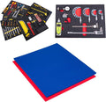 5S Tool Box Shadow Foam Organizers (2 Color) FITS Craftsman Model# 110015 (18.5" x 31.875", Blue Top/Red Bottom)…