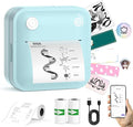 Label Maker Machine - Portable Bluetooth Mini Label Printer - Smartphone Handheld Thermal Sticker Small Labeler Multiple Templates Font Icon Inkless Custom Label for Home Kids School Items