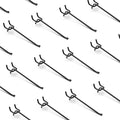 HUHOLE Black Pegboard Hooks 6 Inch, 25PC, Heavy Duty Pegboard Hooks, Fit 1/4" Peg Board