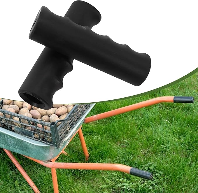 2Pcs Garden Wheelbarrow Handles Handle Grip Covers Weatherproof Anti Slip Handle Wraps for Trolley Carts Lawn Mowers Tractors