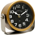 YOUKI Vintage Steampunk Desk Shelf Clocks,Mantle Clock,Decorative Battery Operated Table Top Clock,Quiet Non-Ticking,Small Clocks for Living Room,Bedroom,Office