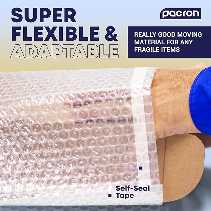 550 Pcs Clear bubble out Bags, 4x7.5 Bubble pouches, Self-Sealing clear bubble mailer Bubble bags for Shipping, Packing, Storage, Moving, Bubble Cushioning Wrap Bags