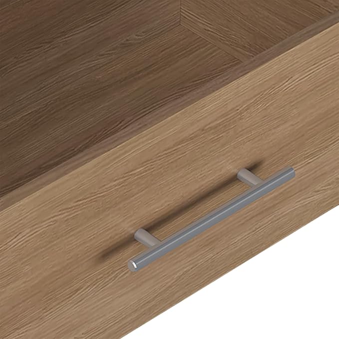 4 Drawer Short Tower Closet Unit, Modular Closet System, Wood Closet System Organizer with Storage for Walk In Closets, Clothing Rack Closet for Hanging Clothes, Bedroom, Wood, 19.5"W
