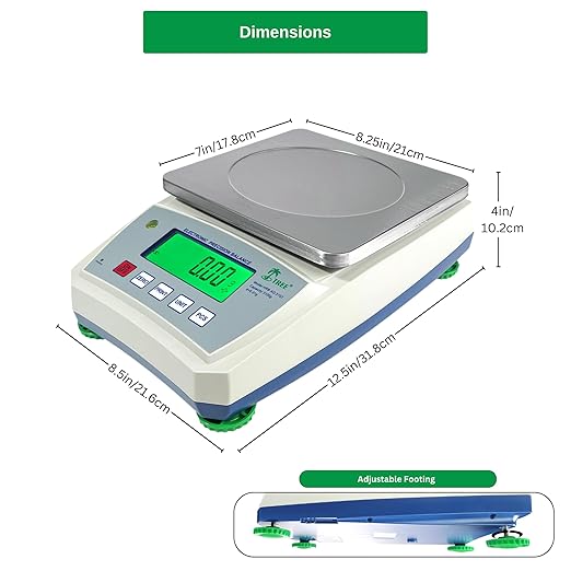 TREE HRB-XG 3101 High Resolution Balance, 3100 G X 0.1 G Accurate Digital Precision Industrial Scientific Commercial Pharmacy Chemical Fine Powder Jewelry Electronic Balance