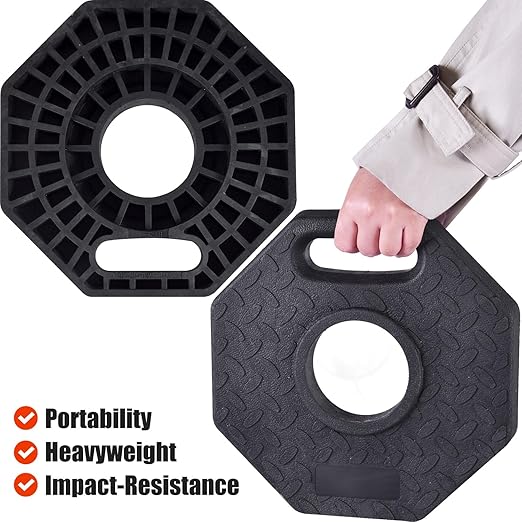 Traffic Delineator Post Cones with Heavy-Duty Octagonal Rubber Base, Channelizer Post Kit for Road Construction Work, Traffic Guidance, Garage Parking, Crowd Control (6, 42")