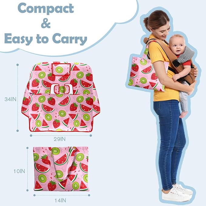 Shopping Cart Cover for Baby Girl Boy 2-in-1 High Chair Water Resistant High Chair Cover Blue Sailboat Gender Neutral Cart Cover for Babies Padded Grocery Cart Cover for Baby