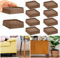 Bed Risers 1 inch, 2 inch, 3 inch, 4 inch Heavy Duty, Adjustable Furniture Riser for Table Desk Couch Sofa Chair Recliner Leg Frame Dorm, Stackable Bed Raisers Blocks (Brown 8 Pack, 1 inch)