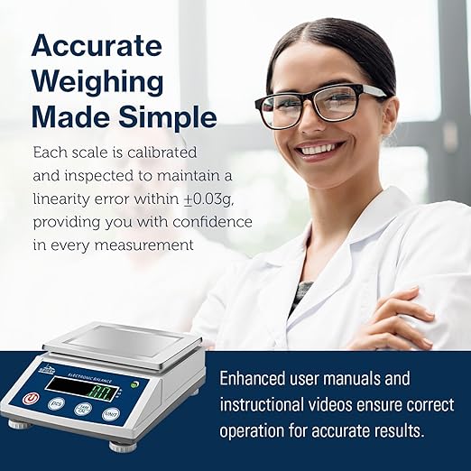 Seattle Alki Scientific Lab Scale | 3000 g x 0.01 g | USA Company | High-Precision Balance for Labs