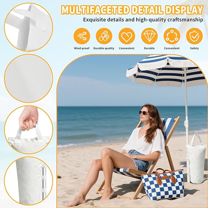 Extra Large Canopy Weights Bag Leg Weight for Pop up Canopy Tent Gazebo Patio Instant Outdoor Sun Shelter,120LBS Tent Weight Sand Bags (4Set White)