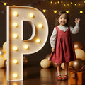 Marquee Letters 4 Feet Tall Large Light Up Letters P Happy Birthday Decorations Marry Me Proposal Engagement Party Decor Yellow Light Birthday Decorations Balloon Arch Kit Foam Sign P