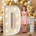 imprsv Marquee Light Up Letters, 3FT Mosaic Letters with Light for Baby Shower Graduation Party Decor, Large D for Engagement Wedding Party Decorations (Need to Assemble)
