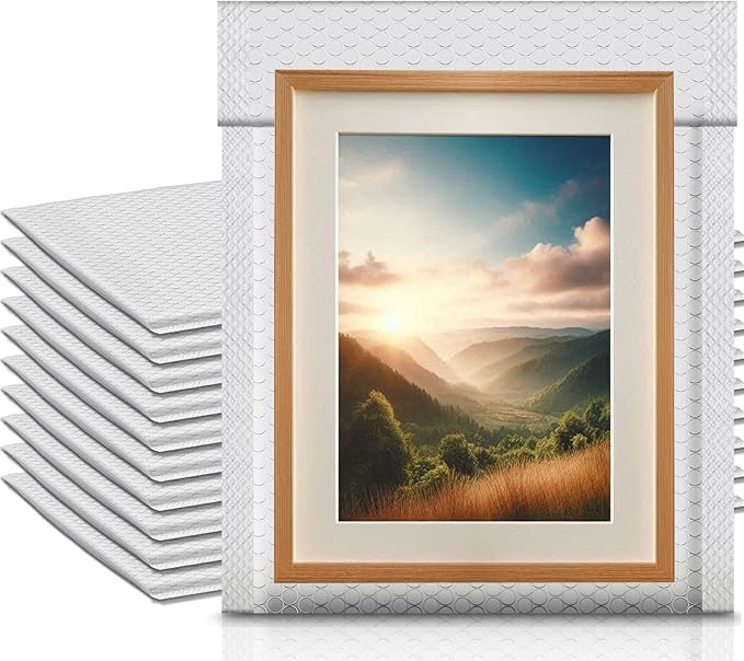 Ireer 10 Pack Extra Large 14 x 19" Bubble Mailers Poly Padded Envelopes Cushioned Mailing Envelopes Bubble Padded Mailers Self Adhesive Waterproof Shipping Bags for Business Christmas Gift Packaging