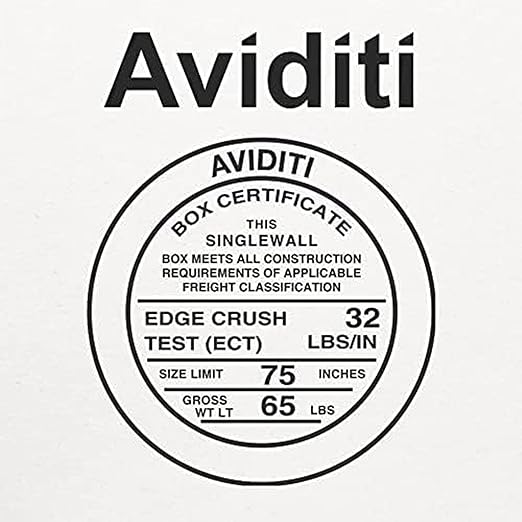 Aviditi White Corrugated Cardboard Mailing Boxes, 5" x 2" x 2" (Pack of 50) Crush-Proof Mailers, Small Cardboard Boxes for Shipping, Packing, Moving, and Storage