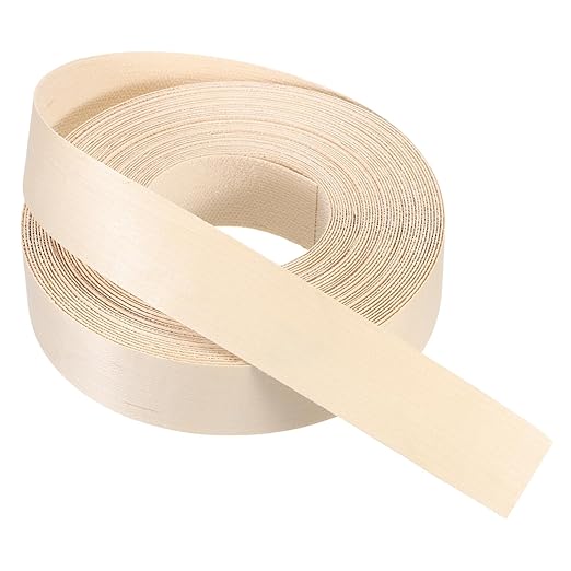 PATIKIL Maple Edge Banding, 1 1/2 Inch x 49.2 ft Wood Veneer Tape Pre-glued Flexible Plywood Edge Banding with Hot Melt Adhesive for Furniture Restoration