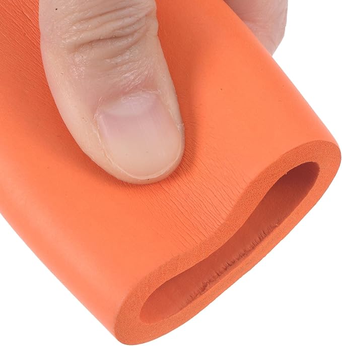 uxcell Foam Tubing for Handle Grip Support, 33mm ID 45mm OD 1m Length Orange