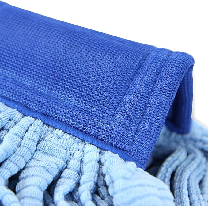 Arkwright Microfiber Tube Mop Head Replacement - Heavy Duty, Lint Free, Super Absorbent & Bleach-Safe, Janitorial Essential for Commercial & Industrial Floor Cleaning, 21 oz, Blue