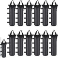 12 Pack Canopy Weight SandBags, 264 LBS Black Extra Large Heavy Duty Canopy Weights Sand Bags for Canopy Outdoor Advertising Sunshade Fixed Windproof Pop up Canopy Tent, Without Sand. ﻿