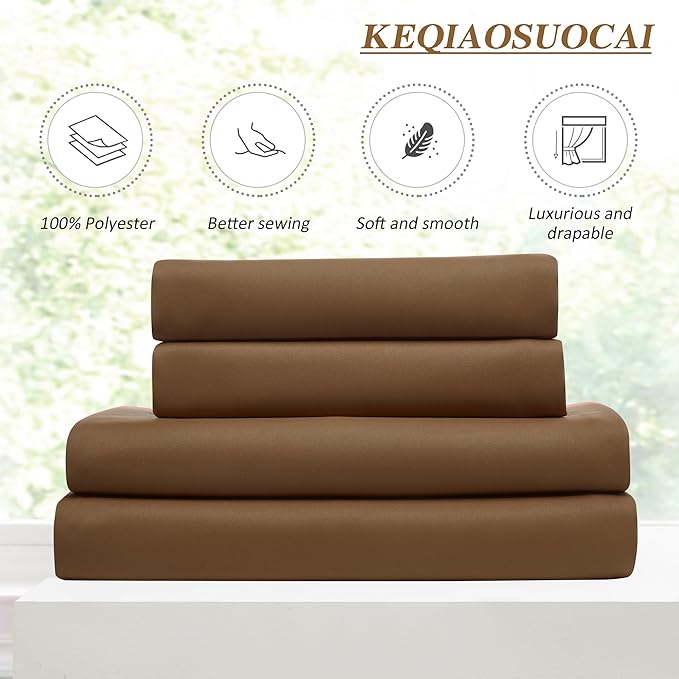 Cappuccino Brown Curtains 40x84 Inches Long 2 Panels Set, Pinch Pleated Thermal Insulated Blackout Room Darkening Curtain for Living Room,Window Draperies with Hooks