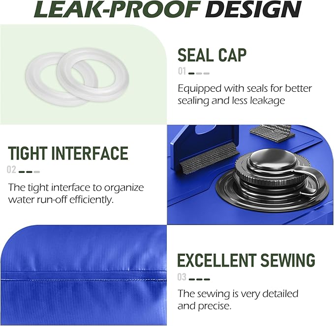 Canopy Weights, 88 LBS Heavy Duty Set of 4 Tent Water Leg Bags for Outdoor Gazebos, Umbrellas, Pergolas, Sunshades & Patio Furniture (Blue 10L x 4)