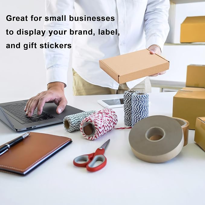 MEBRUDY 7x5x1 Inches Shipping Boxes Pack of 25, Small Corrugated Cardboard Box for Mailing Mailer Packing, Brown