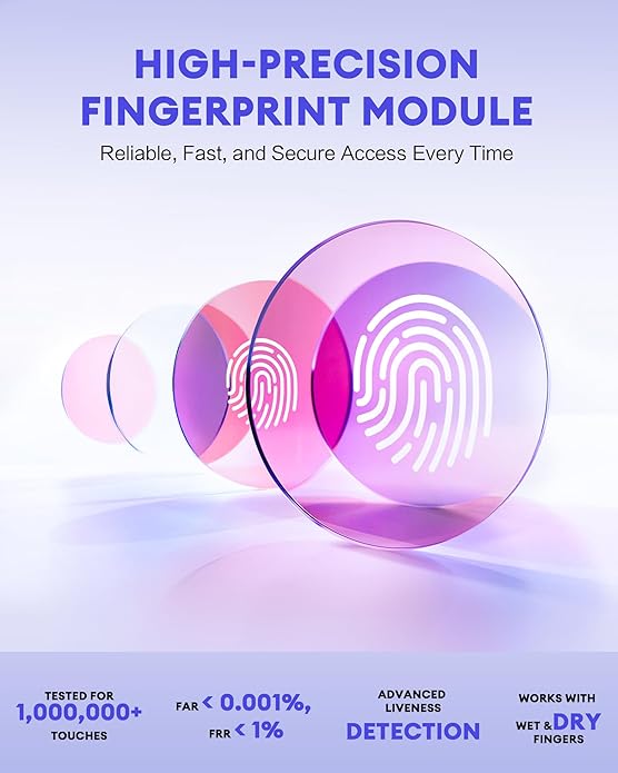 NGTeco APP-Based Time Clock, 2-in-1 Fingerprint Time Clock for Employees Small Business with Auto Punch & Mobile App, Battery Backup, 2.4GHz WiFi, iOS/Android Sync, No Monthly Fee