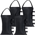 160LBS Heavy Duty Canopy Weights Sand Bags for Pop Up Canopy Tent Legs,Patio Umbrellas, Gazebos,4 Pack Black (Without Sand)