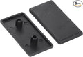 uxcell 6Pcs Extruded End Cap Nylon, 60x30mm T-Slot Aluminum Profile 3060 European Standard End Cap Extrusion Plug for Trolley, Fish Tank Rack, Storage Rack, Black
