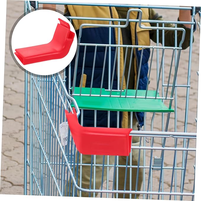 Front Bumper Protector Strip Set Plastic Edge Guard for Grocery Cart Easy Installation Shopping Cart Safety Strip Anti-Impact Edge Protector for Supermarket Use