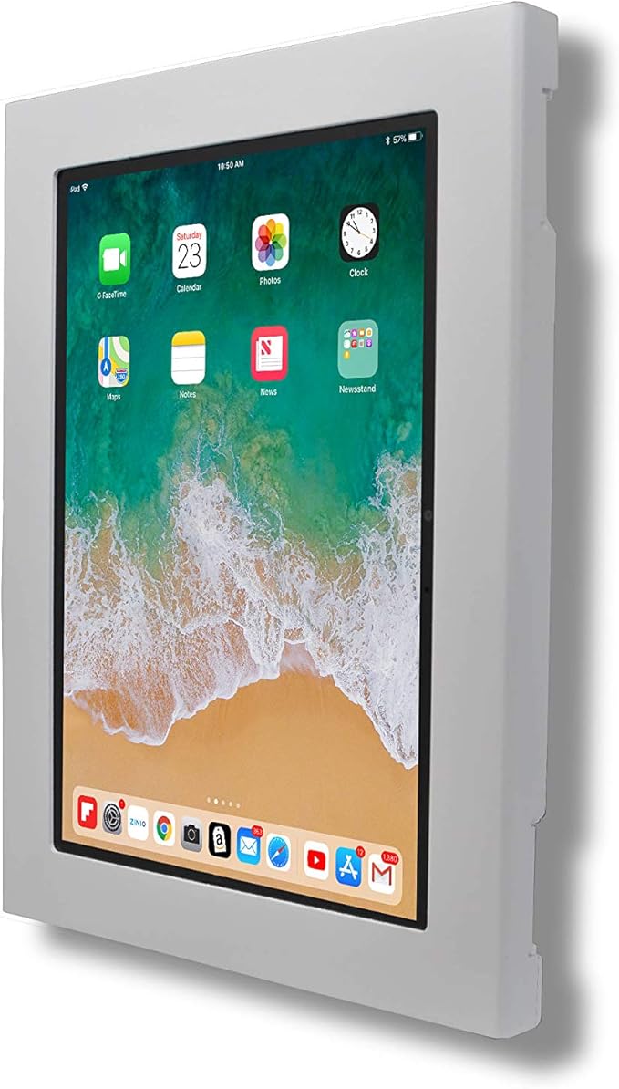 TABcare Locking Security Metal Case for Apple iPad 10 10.9" 2022, iPad 11" 2025 A16 Tablet for Kiosk, POS, Store, Show Display (White)