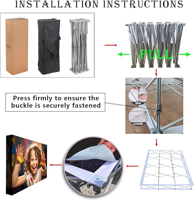 Customize Pop Up Banner with Stand for Tradeshow Backdrop,Tradeshow Dispaly,Step and Repeat Tension Fabric Backdrop for Trade Show Booth and Photography(7.5x10FT)