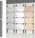 Tile Display Rack, Wall Mounted Tile Sample Display Rack for Retail Stores, Multi Layer Ceramic Sample Storage Organizer, Tile Display Stand for Vendor Commercial Exhibition Display