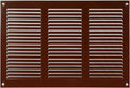 Repa Market 12x8 Inch Air Vent Cover/Brown Galvanized Steel Louvered Grill Cover with Mesh Screen/Wall or Ceiling Vent/Durable Flush Mount HVAC Register for Indoor and Outdoor Ventilation
