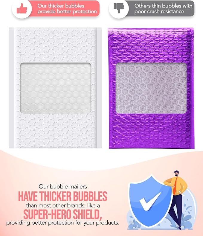 GSSUSA White Bubble Mailers 6x10 Small Padded Envelopes 9600 Pack,1 Pallet,Strong Adhesion Shipping Mailer Self-Seal Bubble Envelopes for Small Business