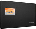 Large Bulletin Board - 72 x 48 Inches, Decorative Felt Pin Board for Wall - 6' x 4' Foldable Photo Display Board with Self-Adhesive Tape, Includes 20 Push Pins - Black
