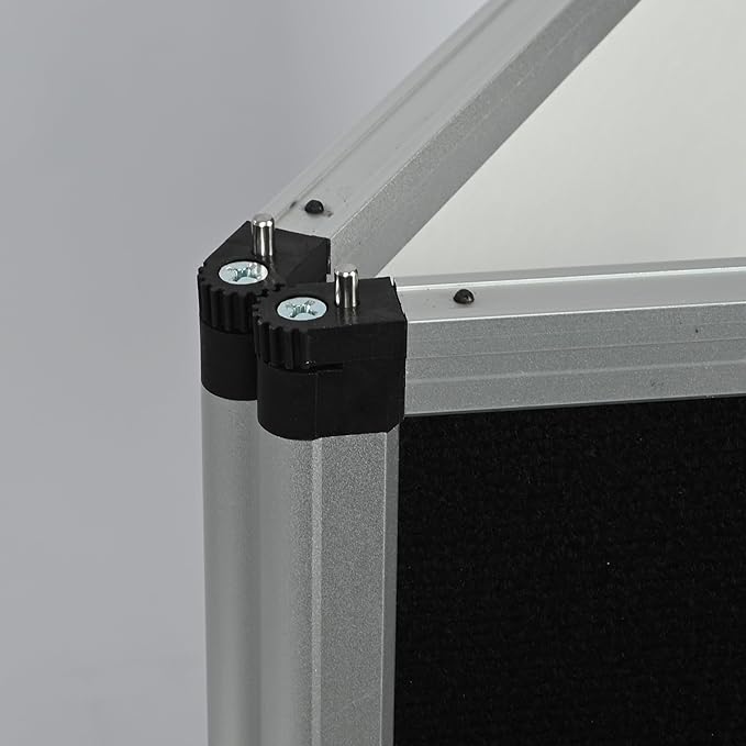 6+1 Panel Trade Show Presentation Board, 82.6" H x 70.8" W Portable Display Panel System, Folding 6 Panels Exhibition Boards Single Sided Tabletop Display 6 Panels,Hook & Loop-Receptive Fabric