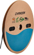 Chanzon 2:1 Ratio - 80Ft Roll - 3/16" (5mm) Heat Shrink Tubing 2:1(25M Total Length) Black Polyolefin Sleeving Wrap Shrinking 2 to 1 1pcs