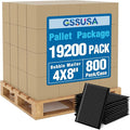 GSSUSA Black Bubble Mailers 4x8" Inches 1pallet 19200 Pack, Usable Size 4X7" Bubble Envelope for Small Business, Padded Envelope, Shipping Mailers, Packaging Bags, Mailing Envelopes, Shipping Supplies