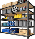 40" W Garage Shelving Unit, 2400Lbs Storage Shelves, Heavy Duty Adjustable Rack for Basement, Warehouse, Pantry, Stores, Tool Room, Freestanding Organizer