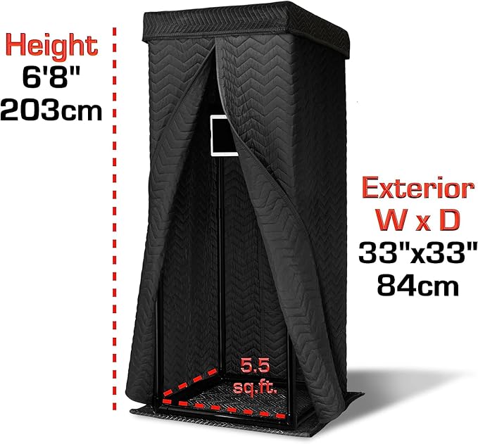 'Snap Studio' Portable Recording Booth | '#1 Vocal Booth' Rolling Stone | Record Crisp, Dry, Echo-Free Vocals at Home or On-The-Road | The Original & Best Studio Booth, Trusted By Singers & Voiceover