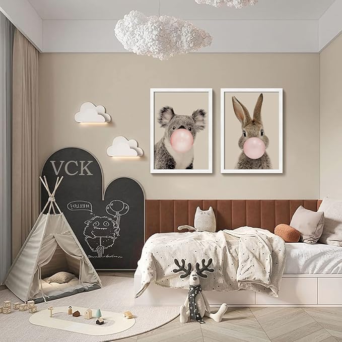 VCK 20x28 Solid Wood Poster Frame Set of 5,Textured Exclusive White Picture Frames, Wall Hanging