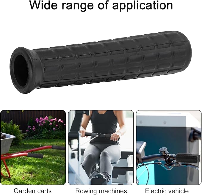 Rubber Handles for Wheelbarrow, 8-42mm Inner Diameter Wheelbarrow Handles Fit Most Wheelbarrows, Wheelbarrow Handle Grips Replacement(114 x 18mm)