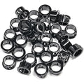 30 pcs Black Snap Bushing 5/8" (16 mm) Mounting Diameter, Plastic Cable Hole Grommets for Wiring, Round Nylon Snap in Locking Electrical Wire Cord Hose Tubing Bushings Grommets Protectors