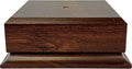 Display Base Pedestal Cherry Finish with 5/16" Center Hole – Square Stand Blank for Trophies, Figurines, 3D Prints, DIY Projects – Available in Multiple Sizes (5 1/2"Lx5 1/2"Wx2 1/8"H)